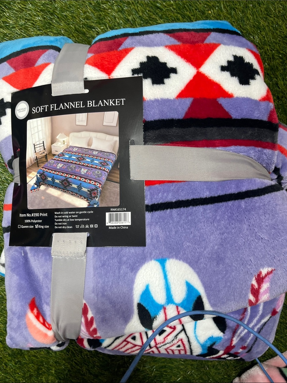 purple western king blanket